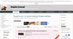 Desktop Screenshot of emploi-avocat.com