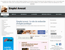 Tablet Screenshot of emploi-avocat.com